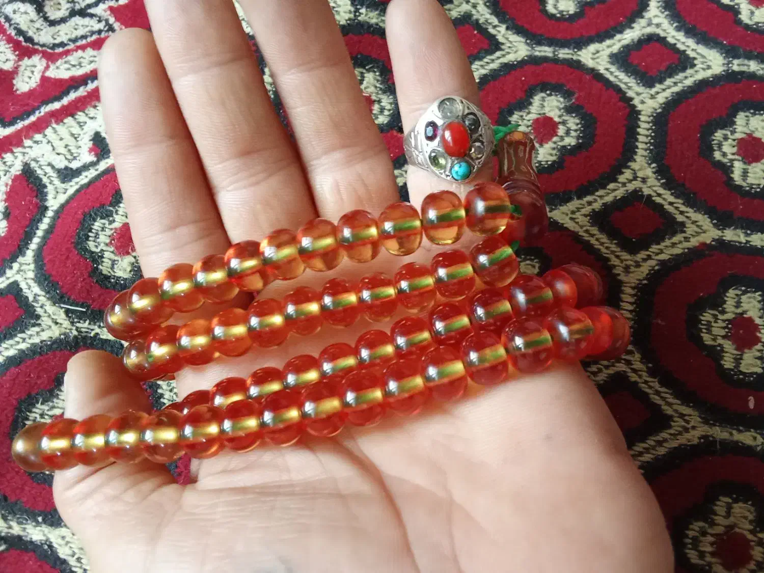 انگشترکهنه تسبح سندلوس.|جواهرات|تبریز, |دیوار