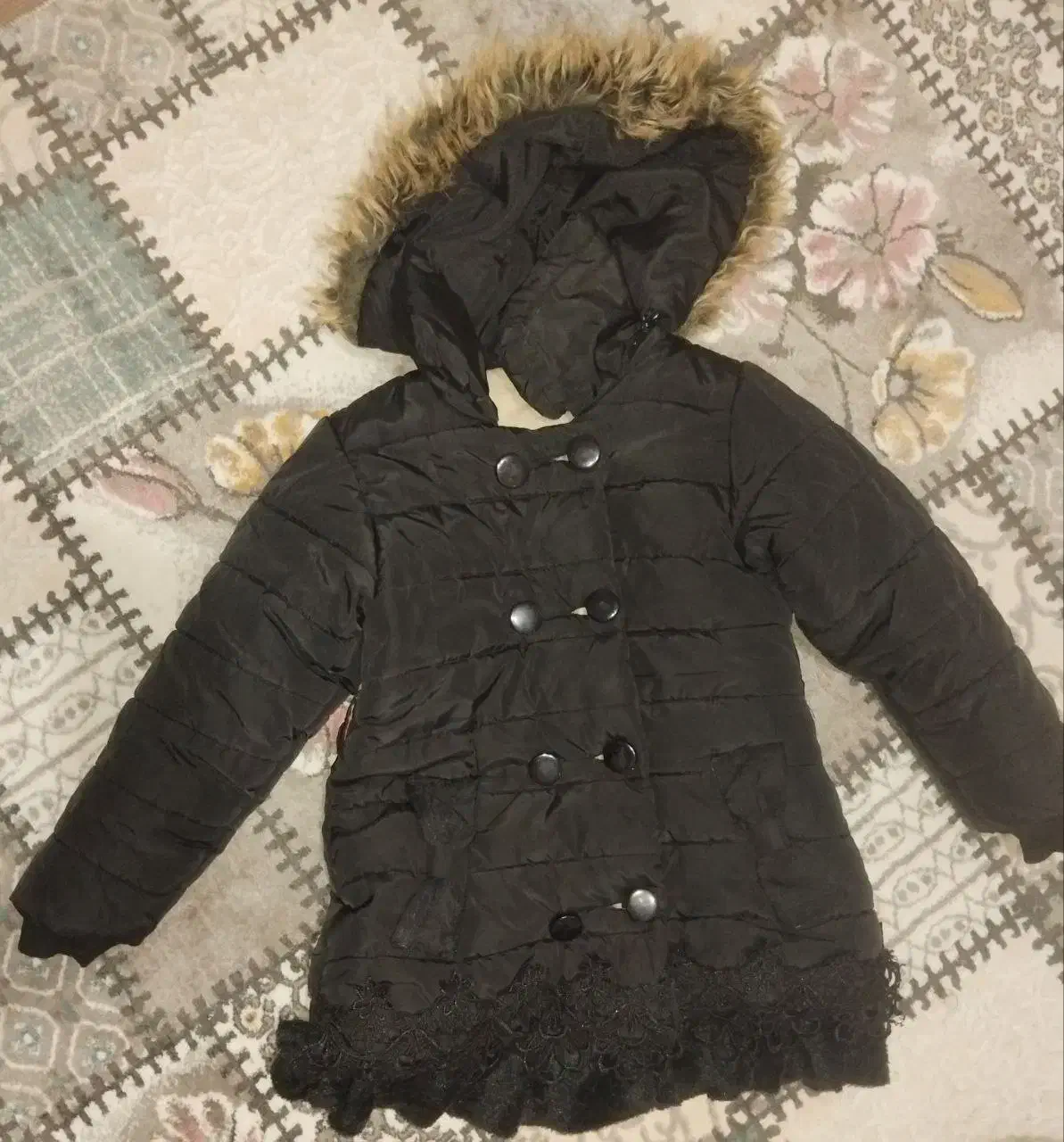 کاپشن دخترانه در حد نو|کفش و لباس بچه|مسجد سلیمان, |دیوار