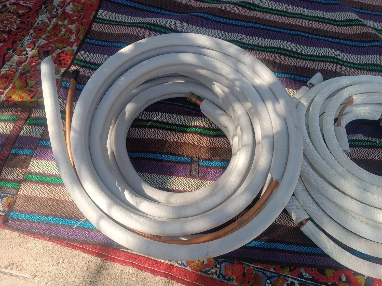 ۵کلاف ۳/۸و۵/۸دو سر فنر ۴و۵متری.۸کیلوتیکه لوله|کولر گازی و فنکوئل|اهواز, کمپلو شمالی|دیوار