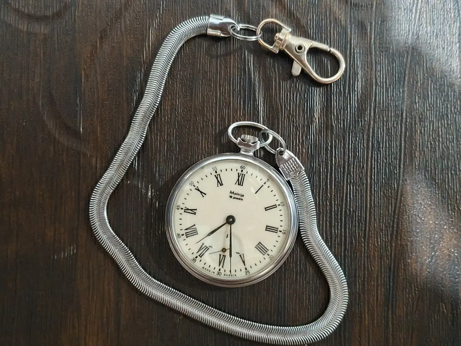 ساعت جیبی Molnija اصل شوروی سالم|کلکسیون اشیاء عتیقه|کرج, عظیمیه|دیوار