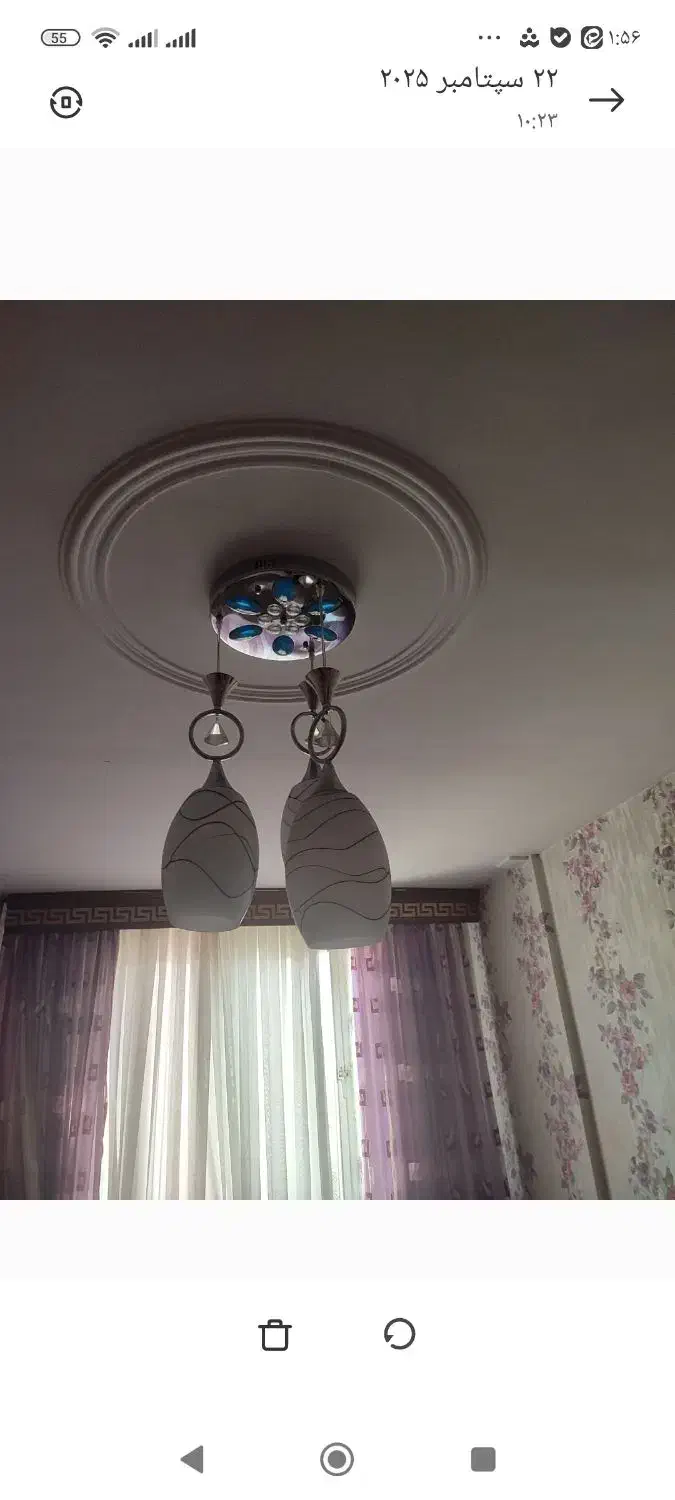 لوستر سه شاخه|لوستر و چراغ آویز|همدان, |دیوار