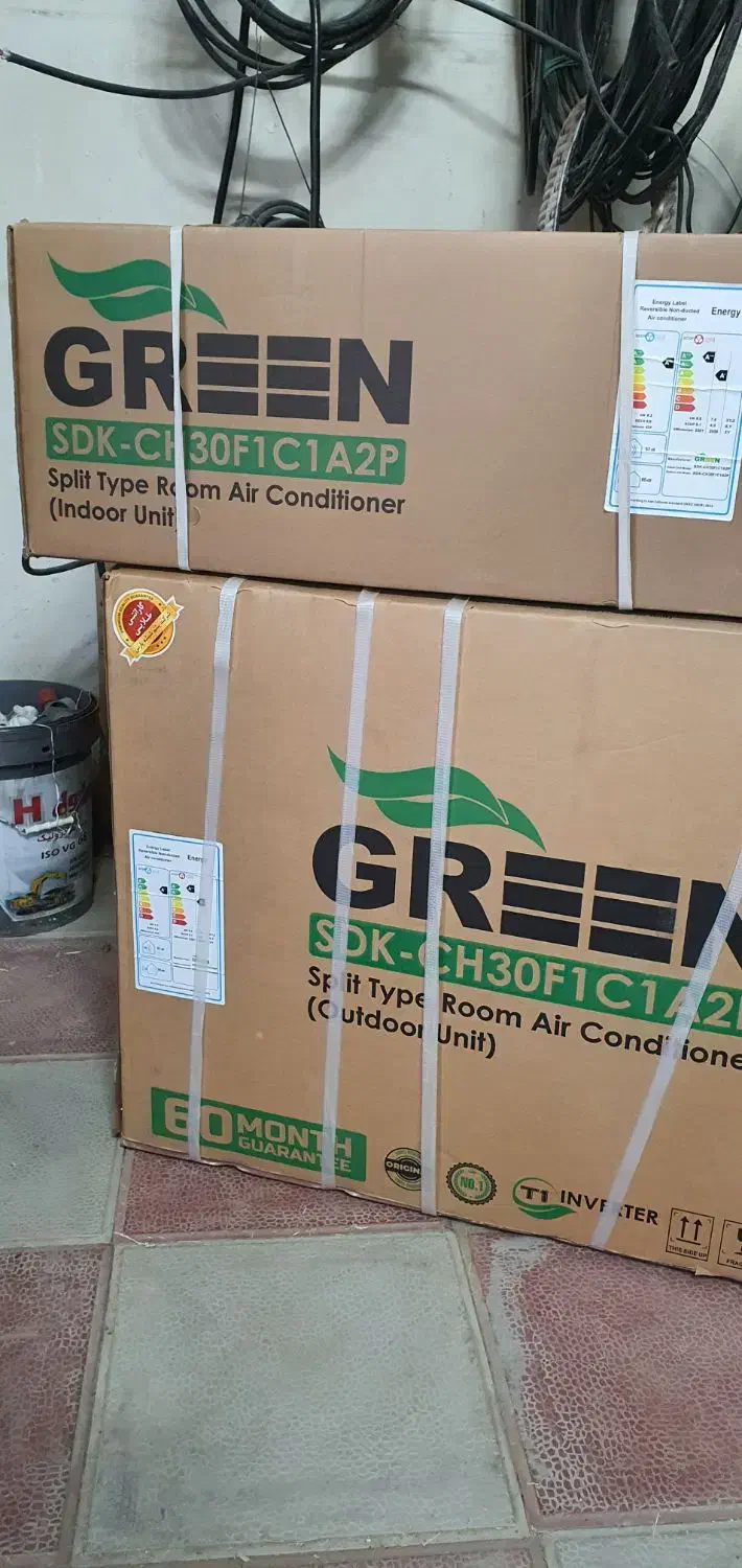 کولرگازی 30هزار گرین آکبند باز نشده با گارانتی|کولر گازی و فن‌کوئل|ورامین, شهرک مدرس|دیوار