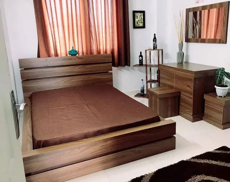 تخت وسرویس کامل تمام ام دی اف|تخت و سرویس خواب|چالوس, |دیوار