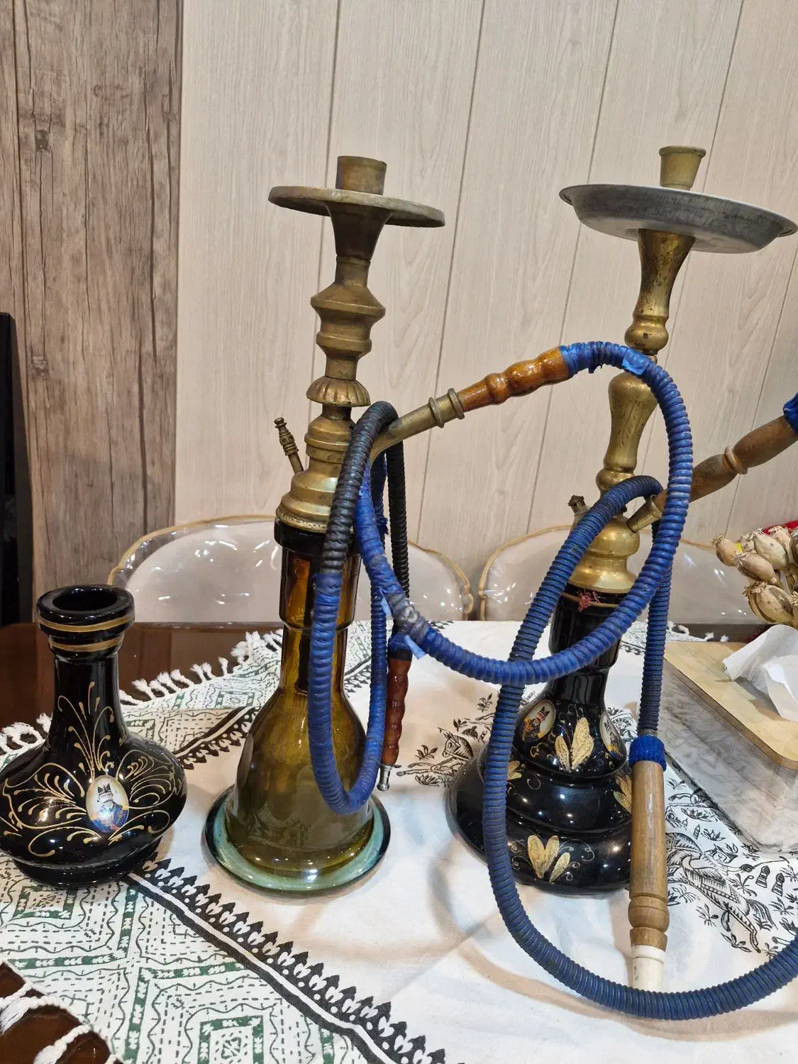 قلیان ۲ عدد برنج و مس|کلکسیون و سرگرمی|قشم, |دیوار