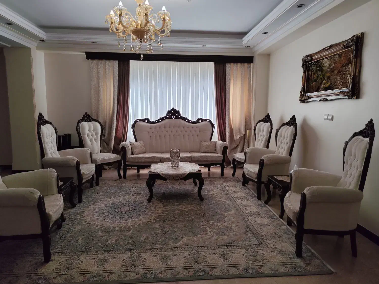 مبل استیل ۹ نفره|مبلمان خانگی و میز عسلی|تهران, گلستان (شهرک راه آهن)|دیوار