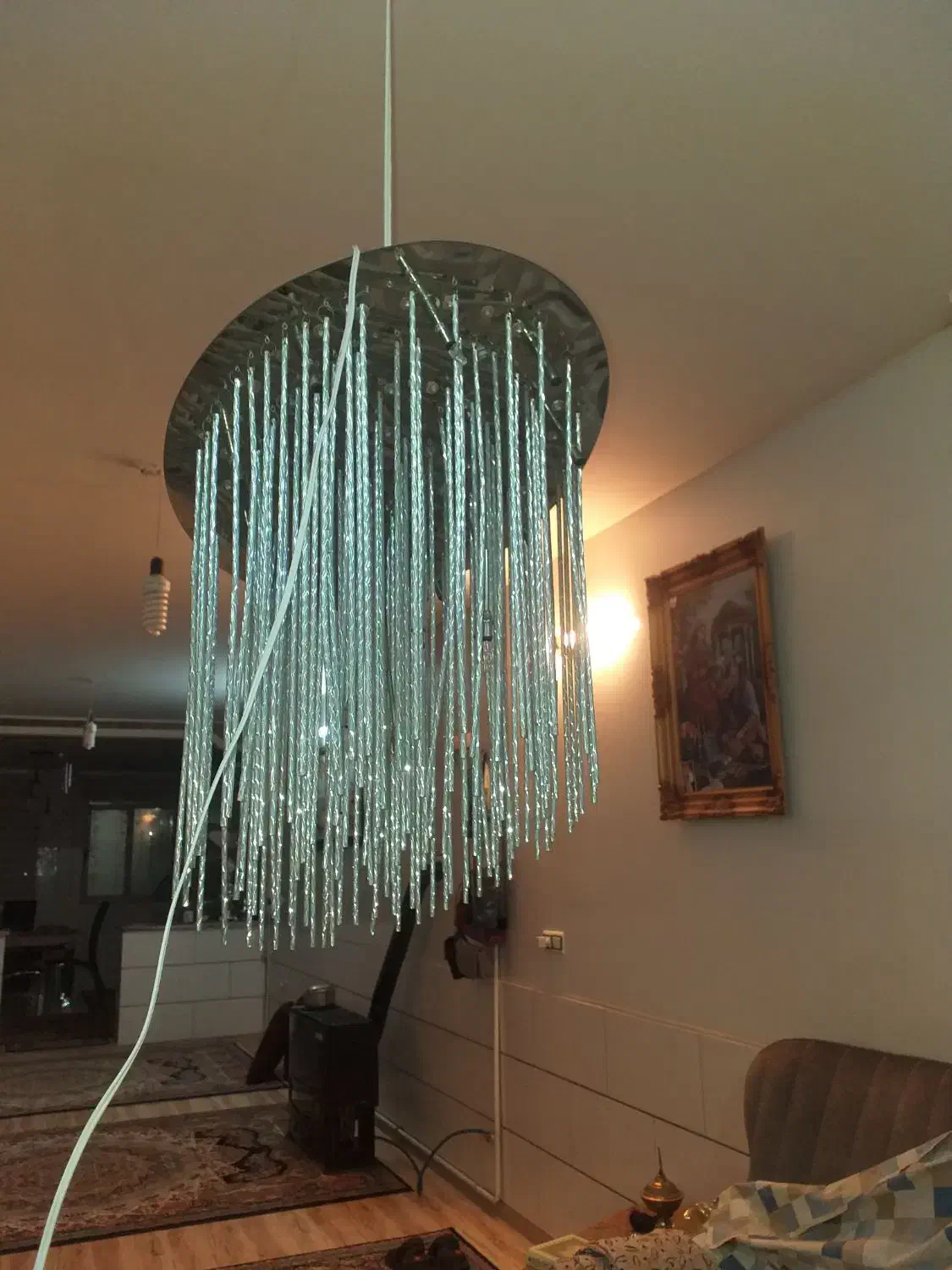 لوستر استیل|لوستر و چراغ آویز|اراک, |دیوار