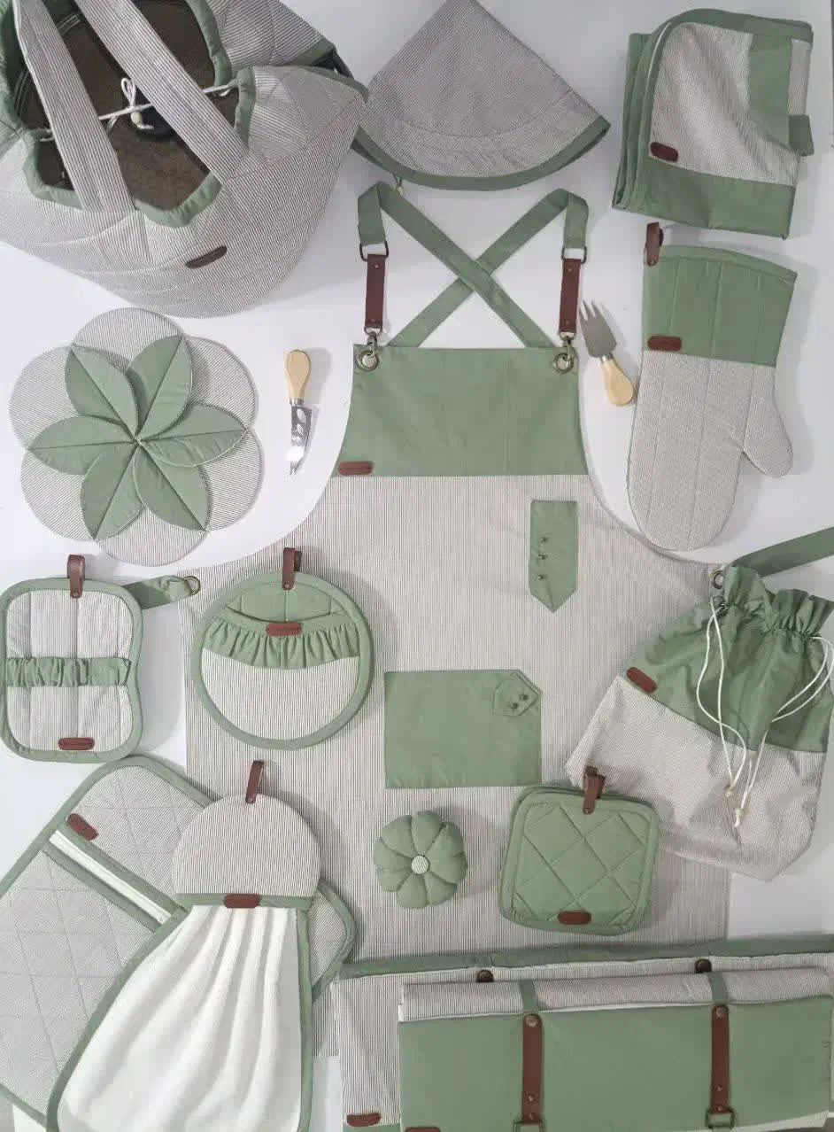 دوخت سرویس آشپزخانه عروس|سفره، حوله، دستمال آشپزخانه|قم, زنبیل آباد|دیوار