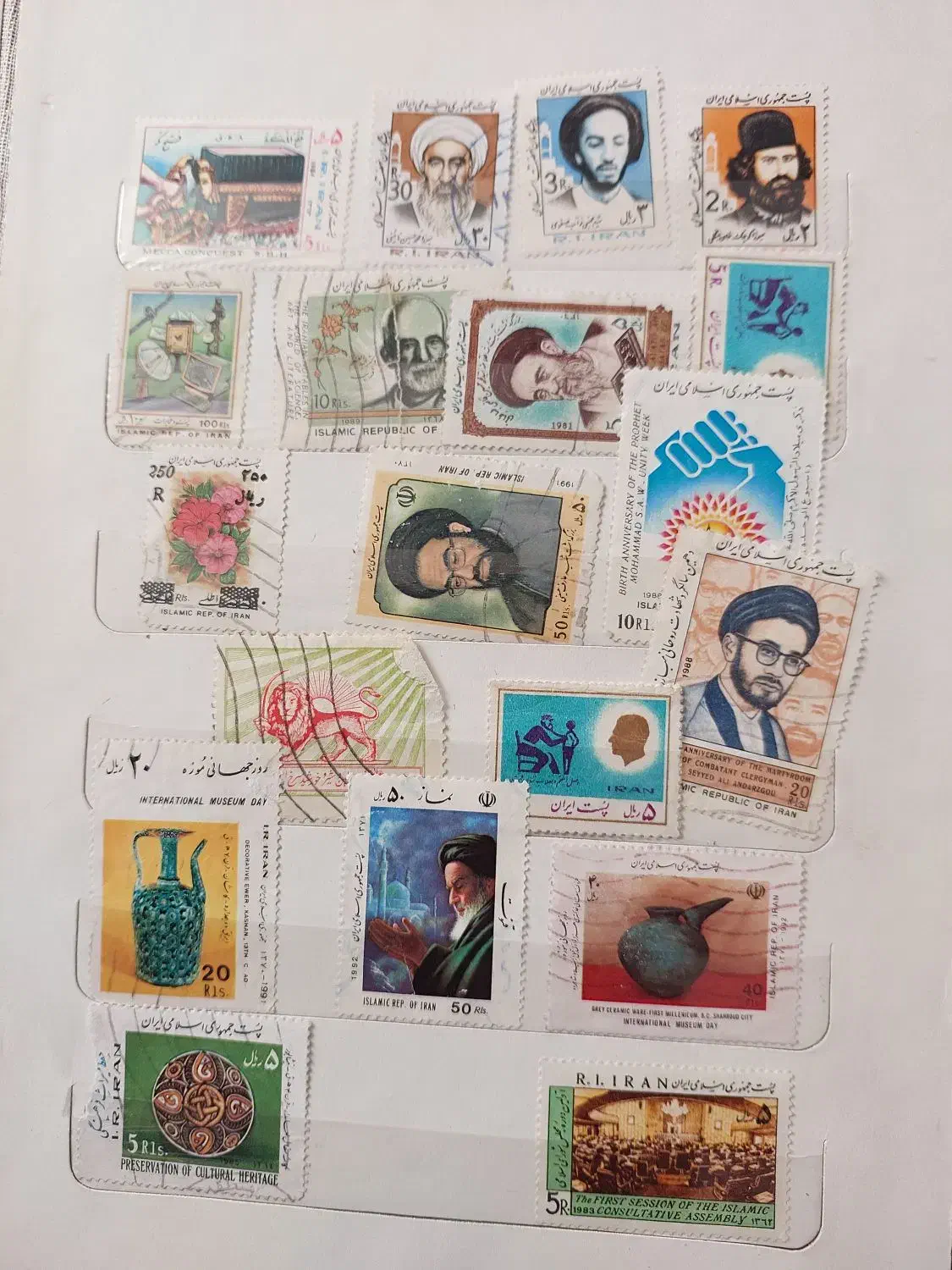 تمبر پستی وکوپن قدیمی|کلکسیون اشیاء عتیقه|مشهد, عامل|دیوار