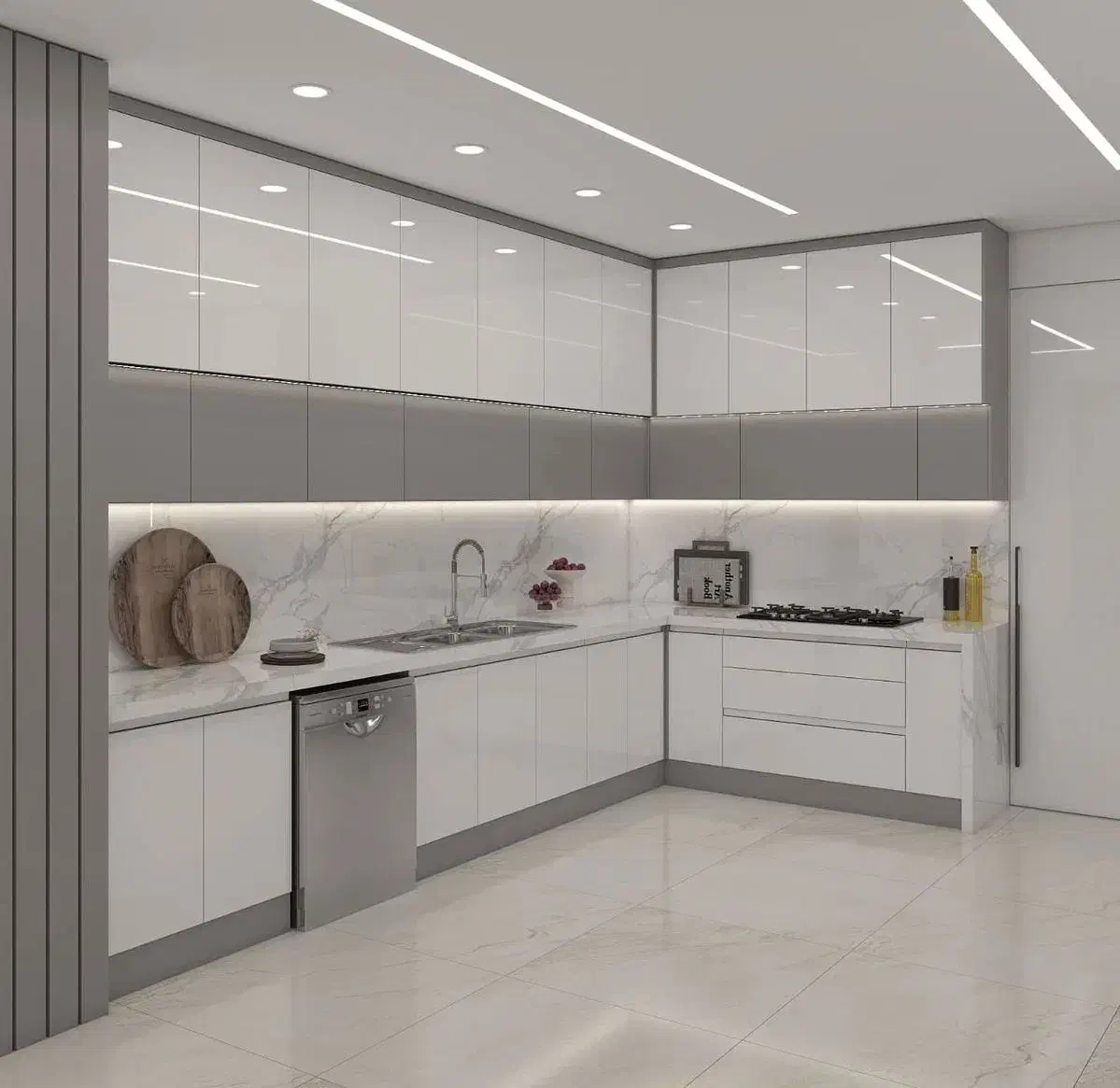 ساخت و نصب کابینت هایگلاس با بهترین قیمت و کیفیت|مصالح و تجهیزات ساختمان|پرند, فاز ۲|دیوار