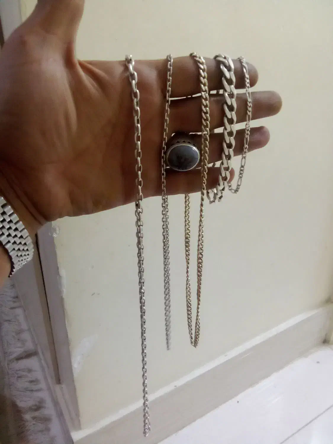 حراج زنجیر و دستبند نقره|جواهرات|تهران, جمالزاده|دیوار