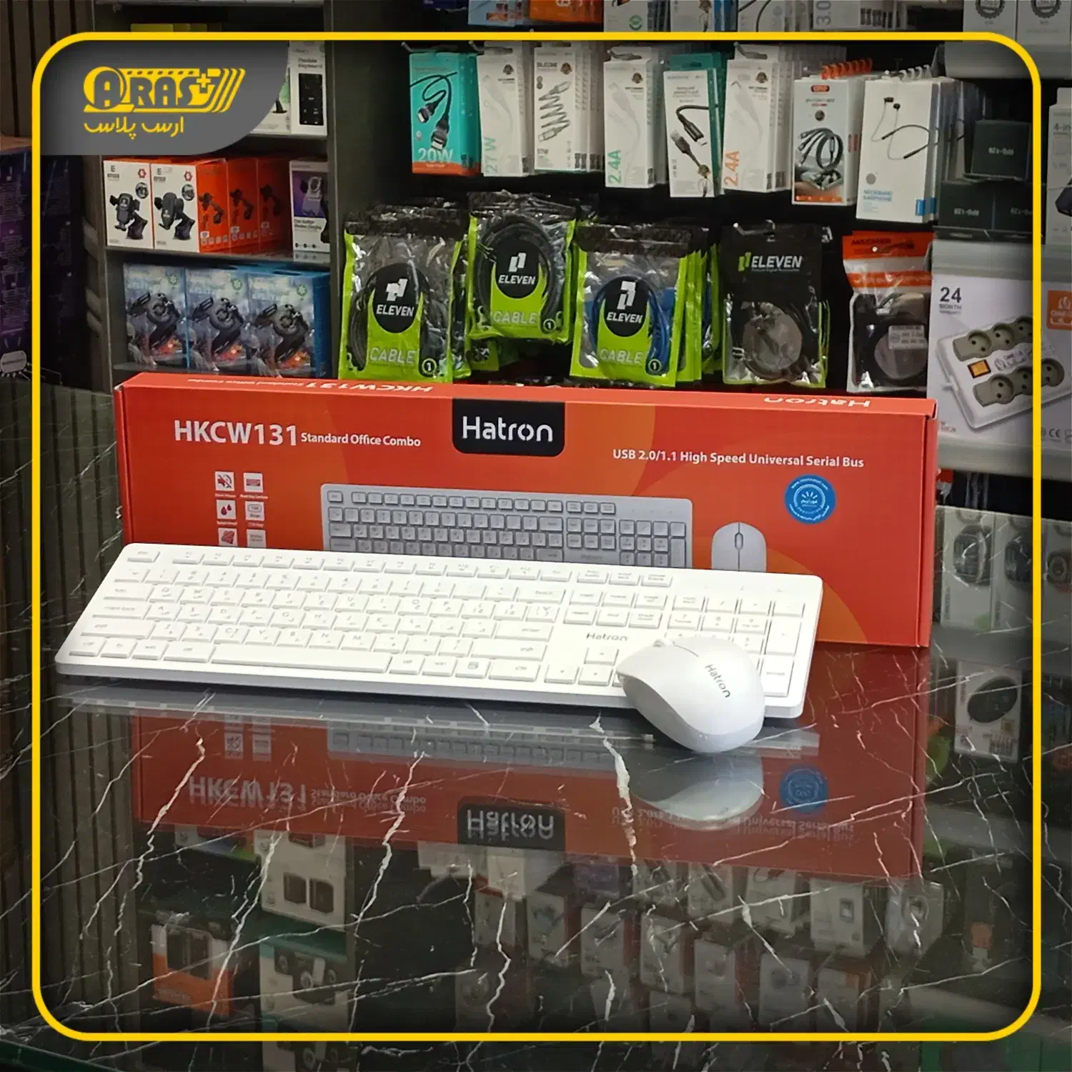 کیبورد و موس بیسیم Hatron|قطعات و لوازم جانبی رایانه|مشهد, سراب|دیوار