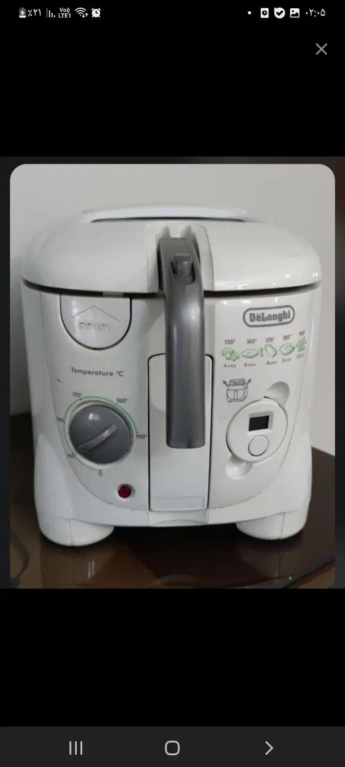 سرخ کن با روغن دلونگی توافقی|اجاق گاز و لوازم برقی پخت‌وپز|قم, زاویه|دیوار