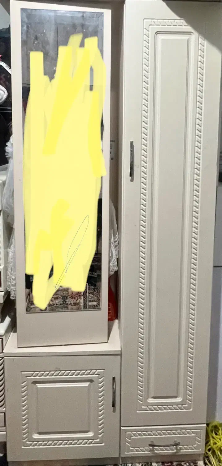 کمدجاکفشی واینه چرخان|جاکفشی، کمد، دراور|سیرجان, |دیوار