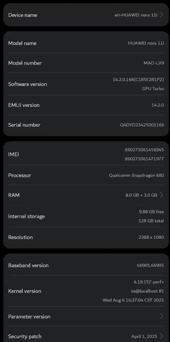 Huawei nova11i|موبایل|بروجرد, |دیوار