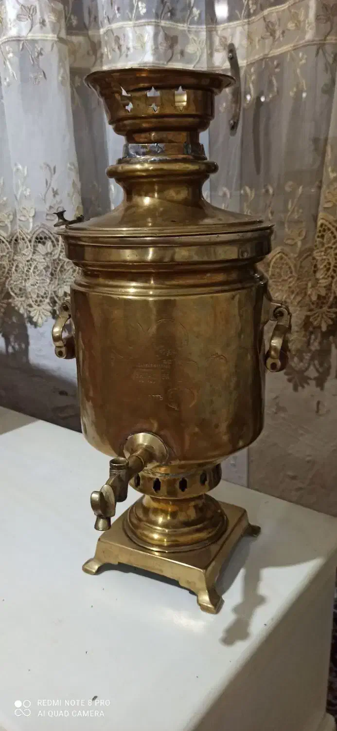 سماور روسی نیگالای قدیمی|کلکسیون اشیاء عتیقه|اردبیل, |دیوار