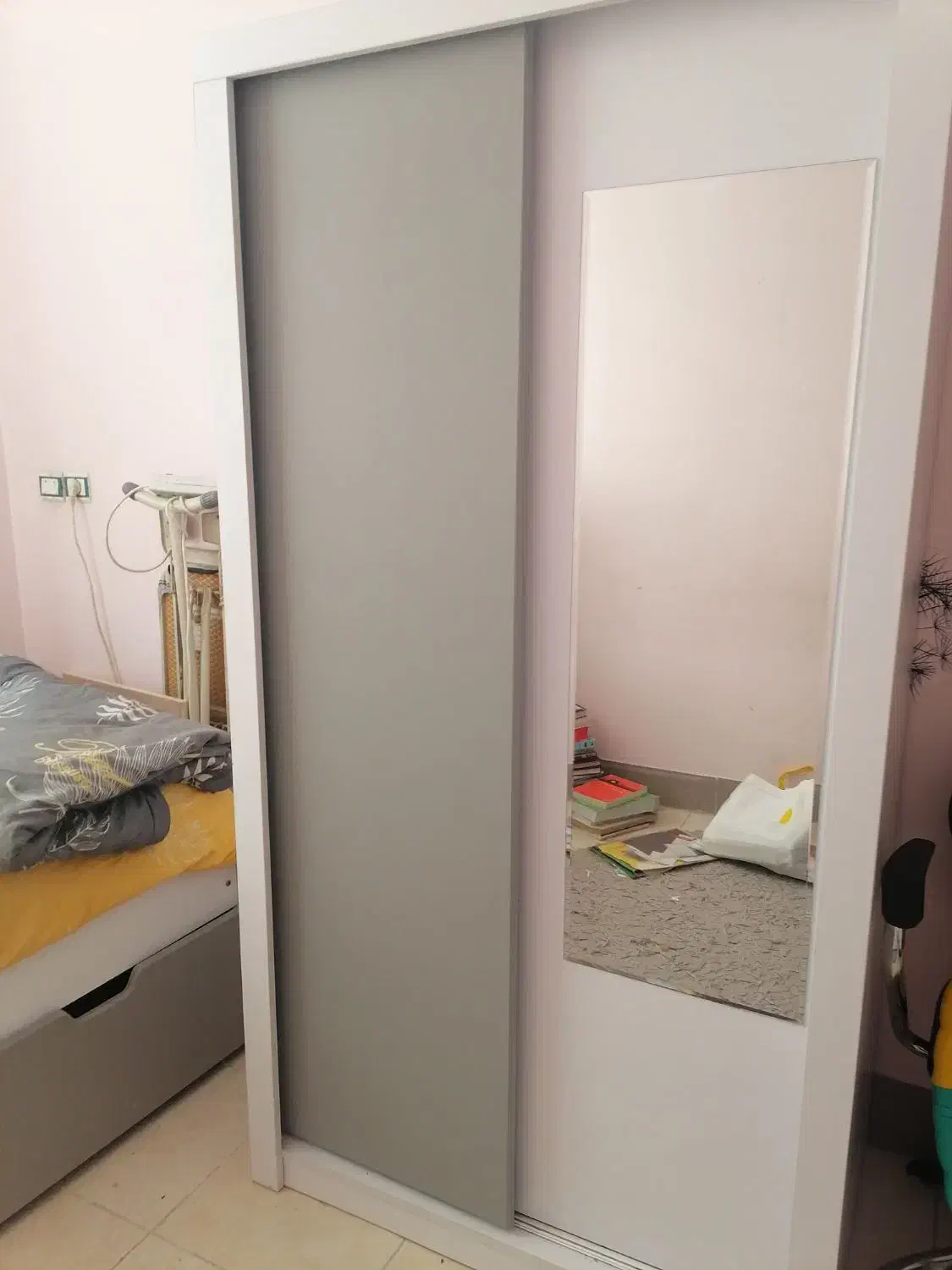 سرویس خواب یه نفره ام دی اف باخواشخواب|تخت و سرویس خواب|قم, عمار یاسر|دیوار