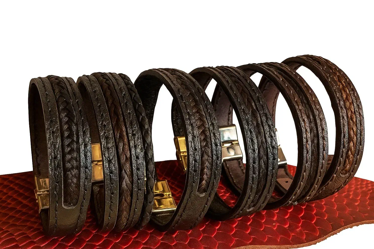 دستبند چرم طبیعی زلف یار موی یار|بدلیجات|تبریز, |دیوار