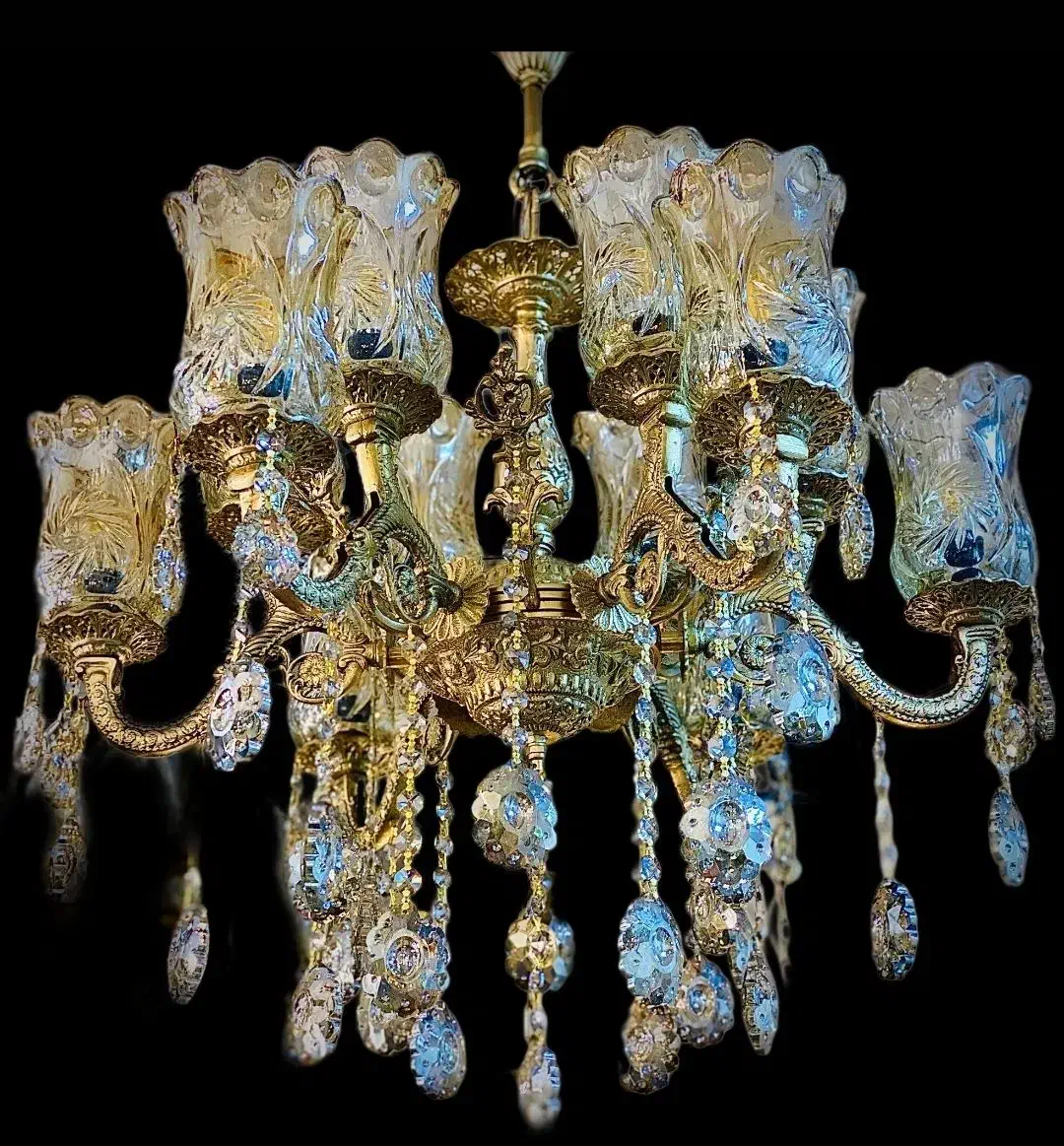 (لوستر مستقیمازکارخانه)  /loster bronz|لوستر و چراغ آویز|تبریز, |دیوار