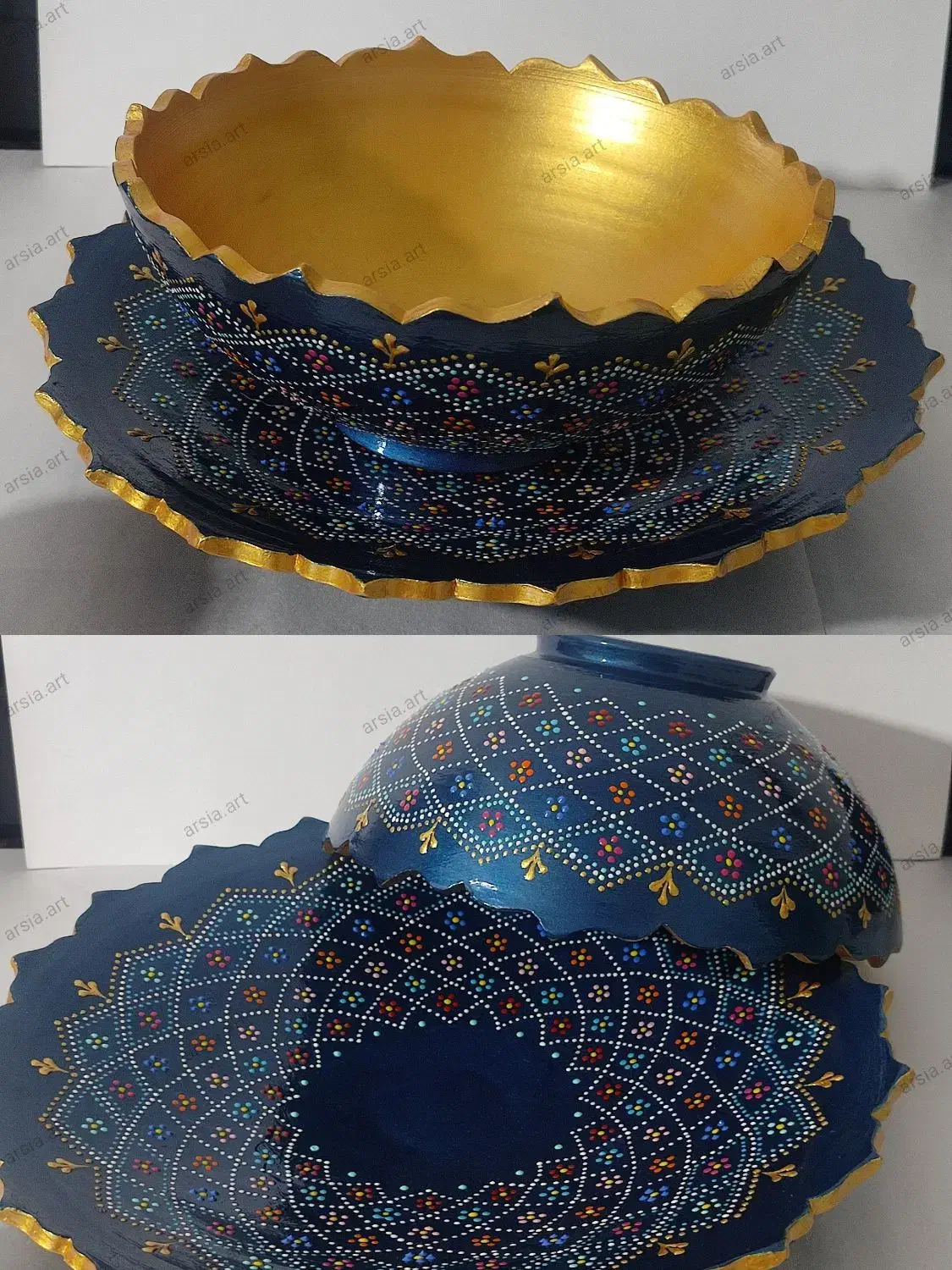 ظروف پذیرایی نقطه کوبی|صنایع دستی و سایر لوازم تزئینی|گالیکش, |دیوار