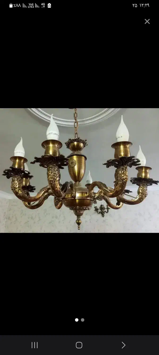 فروش خریدار لوستر برنجی|لوستر و چراغ آویز|ری, دولتآباد|دیوار