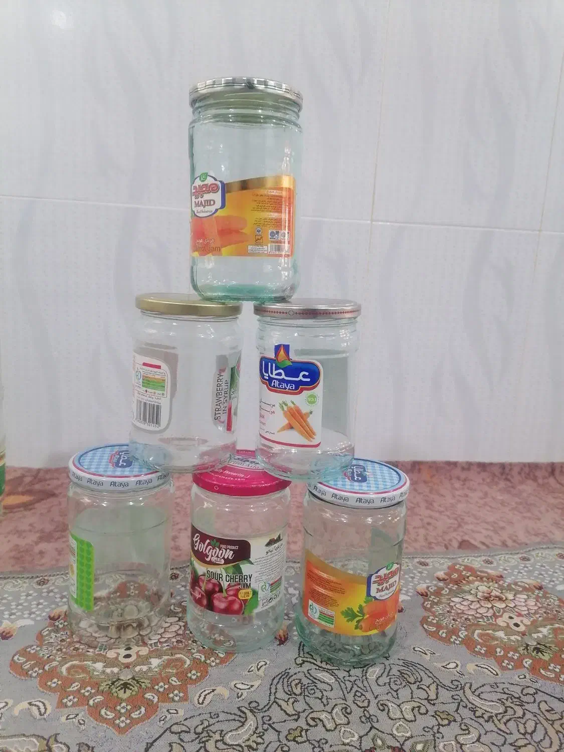 شیشه ترشی|ظروف نگهدارنده، پلاستیکی، یک‌بارمصرف|ایذه, |دیوار