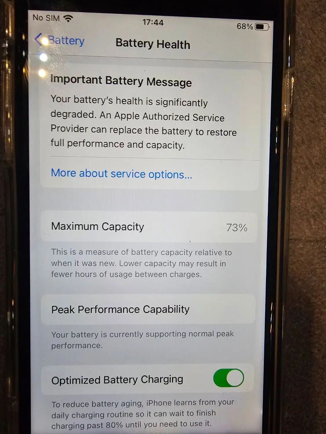 آیفون 7 باطری فابریک 73 درصد 128 LLA 1660|موبایل|تهران, سازمان برنامه جنوبی|دیوار