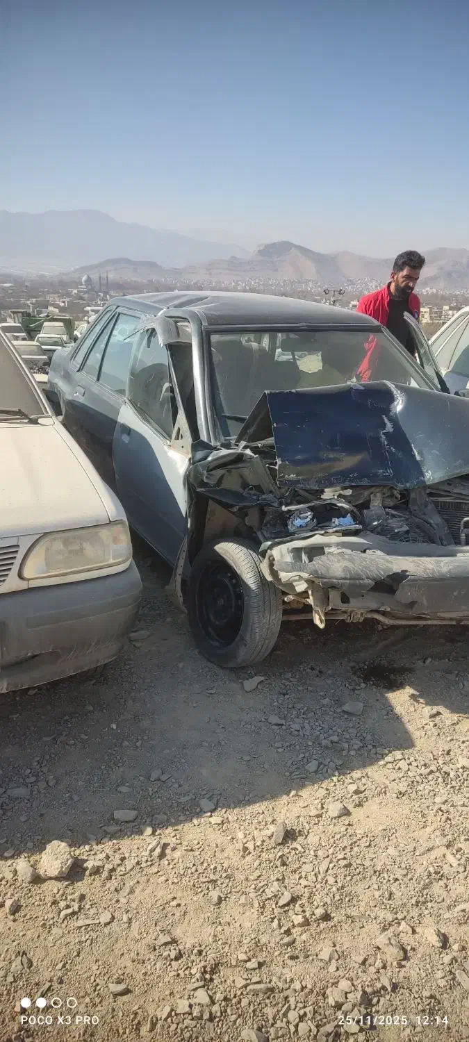 پراید مدل 84 تصادفی|خودرو سواری و وانت|ابریشم, |دیوار