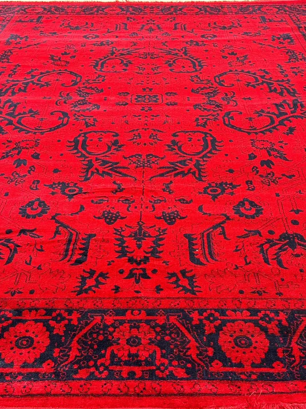 فرش ۵۰۰ شانه، نقش گل و ترنج|فرش|گرگان, |دیوار