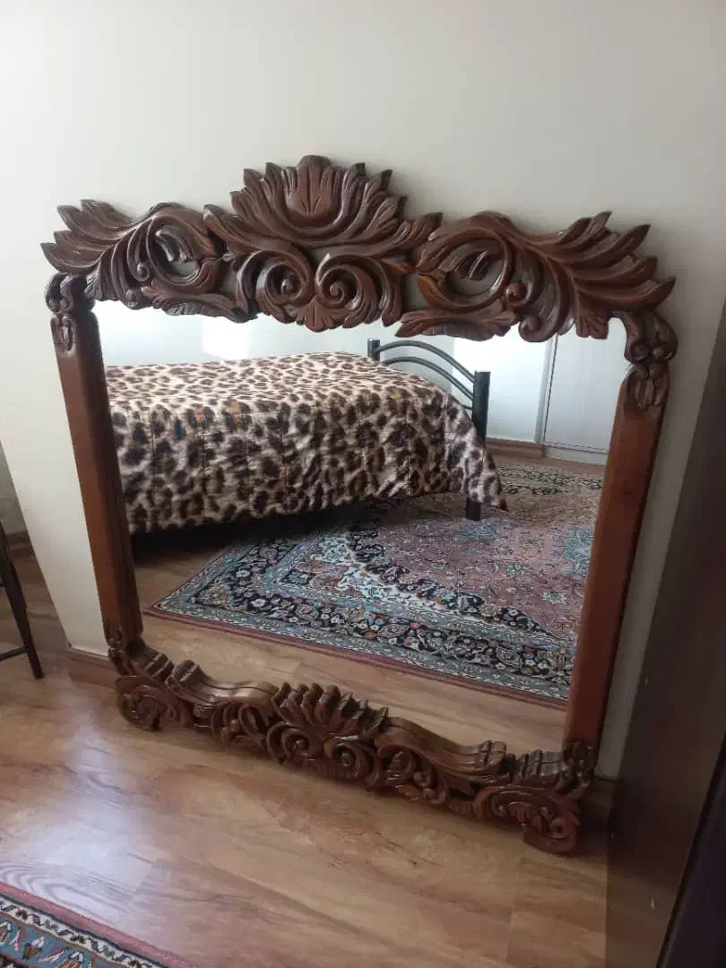 قاب ایینه چوب گردو|آینه|تبریز, |دیوار