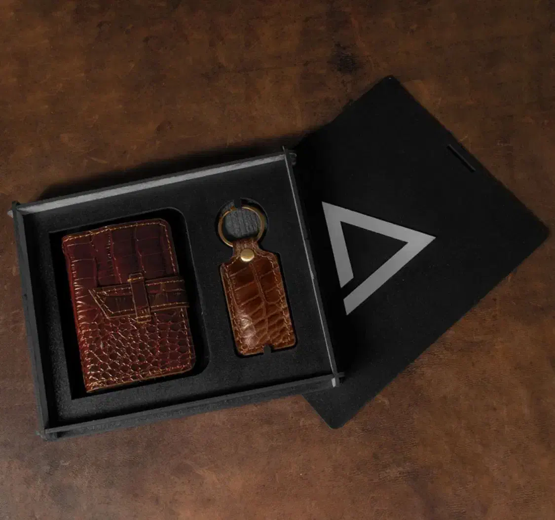 ست چرم طبیعی مردانه (کیف پول+جاکلیدی)|کیف، کفش، کمربند|کاشان, شهرک خاتم الانبیا (مسکن ملی کاشان)|دیوار