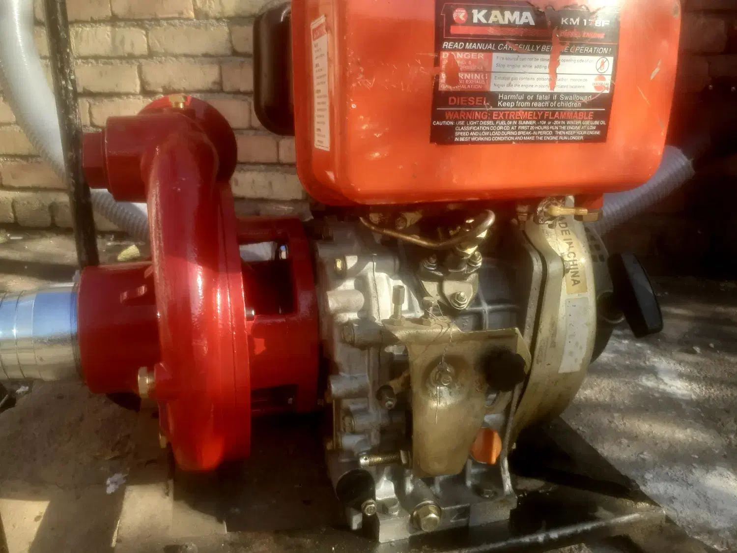 موتورآب پمپ‌آب دیزل(گازوییلی) دور‌برد(ارتفاع‌بالا)|ماشین‌آلات صنعتی|خرم‌آباد, |دیوار