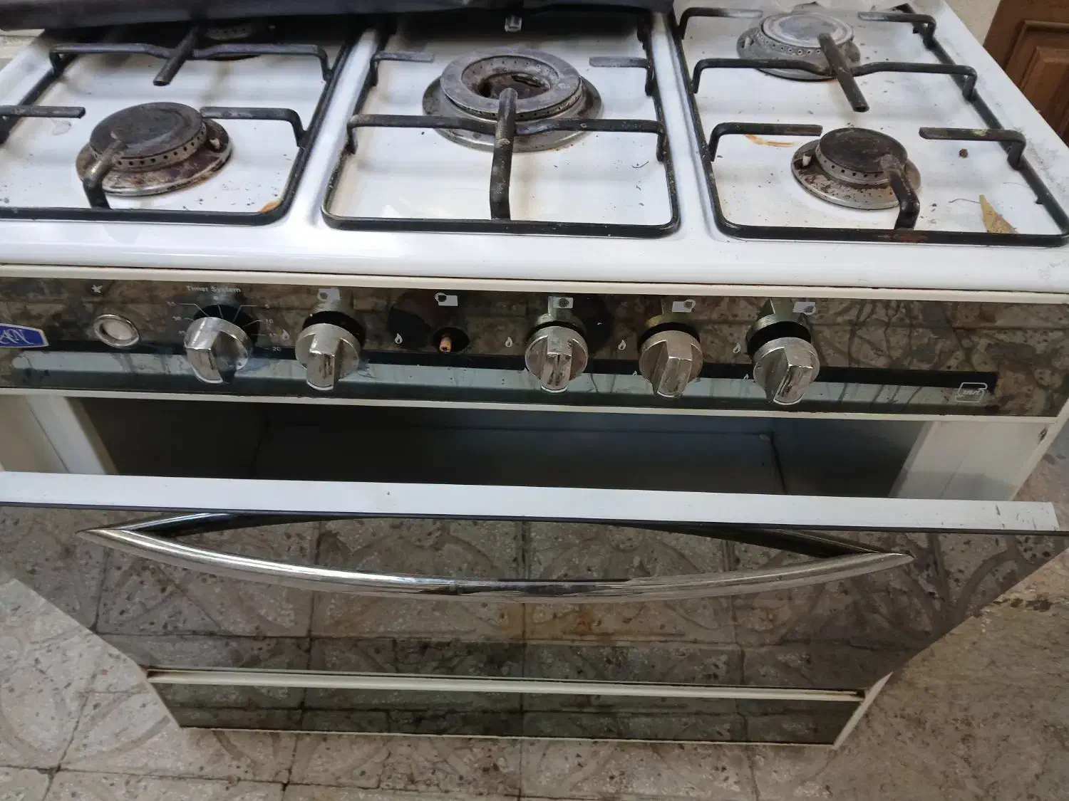 گاز آشپزخانه ۵ شعله و۴ شعله فر دار|اجاق گاز و لوازم برقی پختوپز|اسدآباد, |دیوار