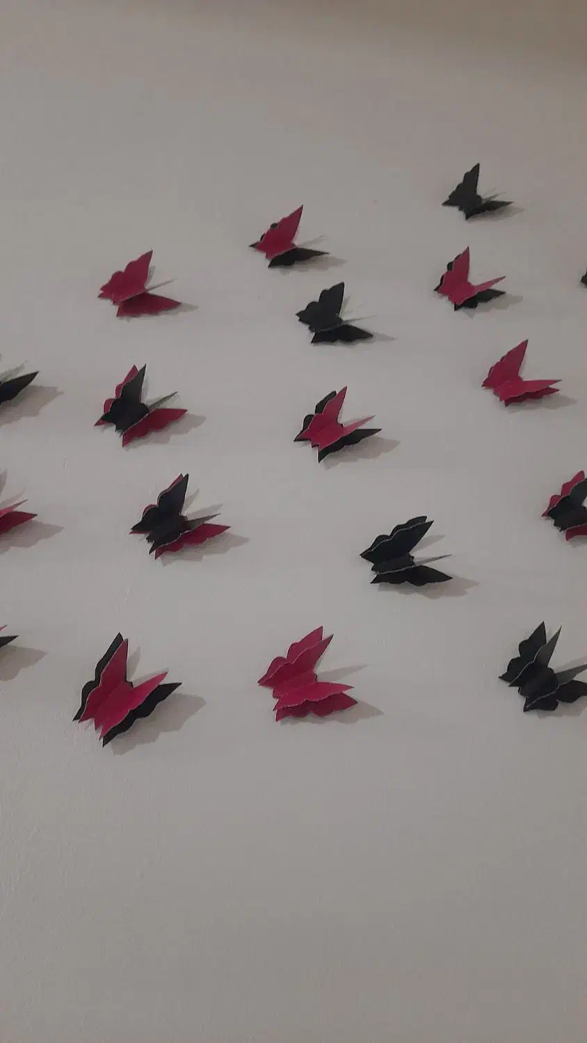 تزیینی پروانه|تابلو، نقاشی، عکس|دورود, |دیوار