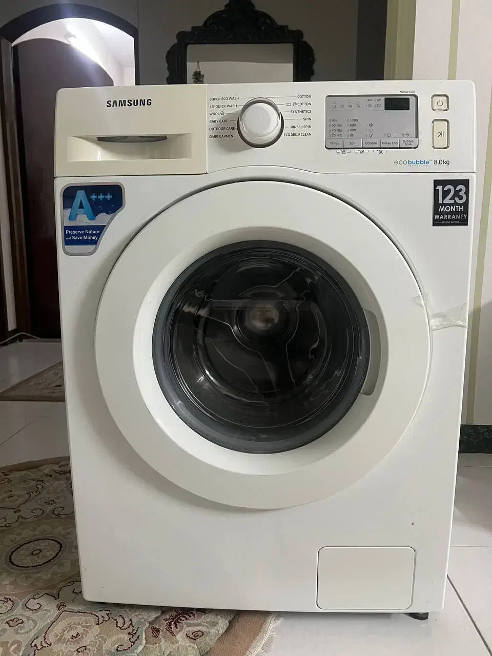 ماشین لباسشویی 8 کیلویی سامسونگ|ماشین لباسشویی و خشککن لباس|مشهد, مشکینی (شهرک غرب)|دیوار