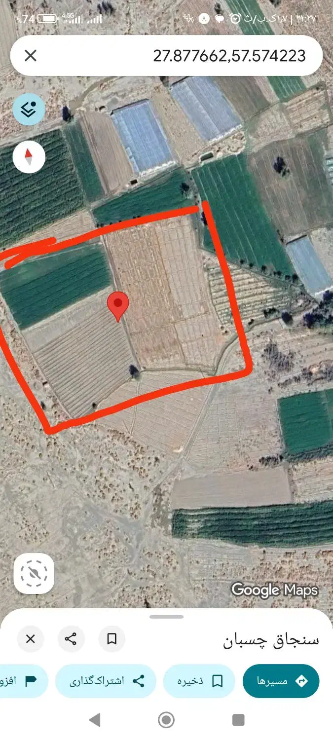 اجاره دو 2 هکتار زمین کشاورزی|اجارهٔ دفتر صنعتی، کشاورزی، تجاری|کهنوج, |دیوار