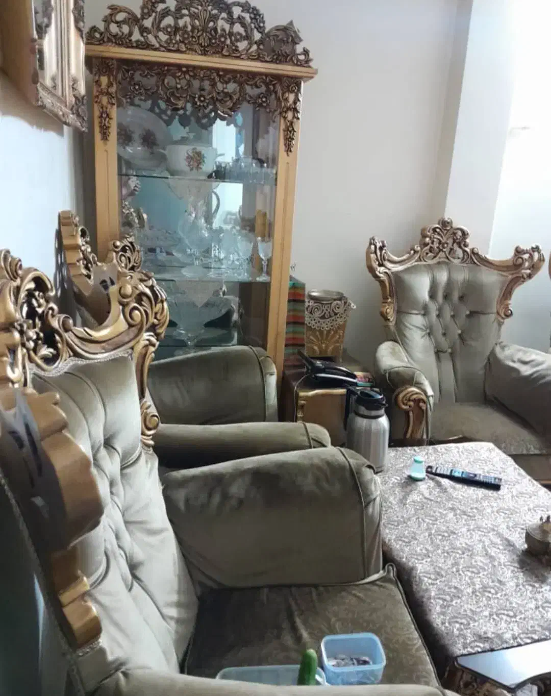 سرویس چوب ورق طلا|مبلمان خانگی و میز عسلی|ری, شهادت|دیوار