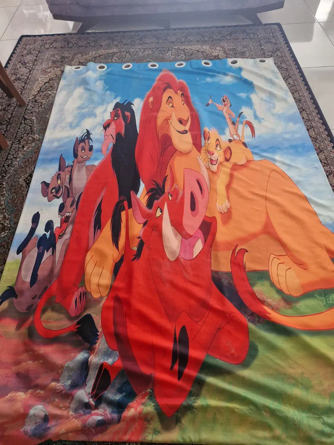 پرده|پرده، رانر، رومیزی|کرج, مصباح|دیوار