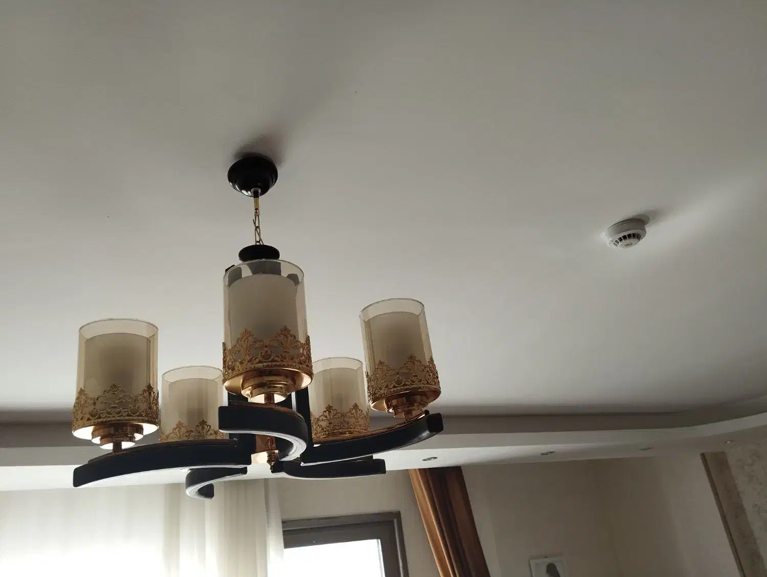 لوستر آویز 5 شاخه|لوستر و چراغ آویز|شیراز, کلاهدوز|دیوار