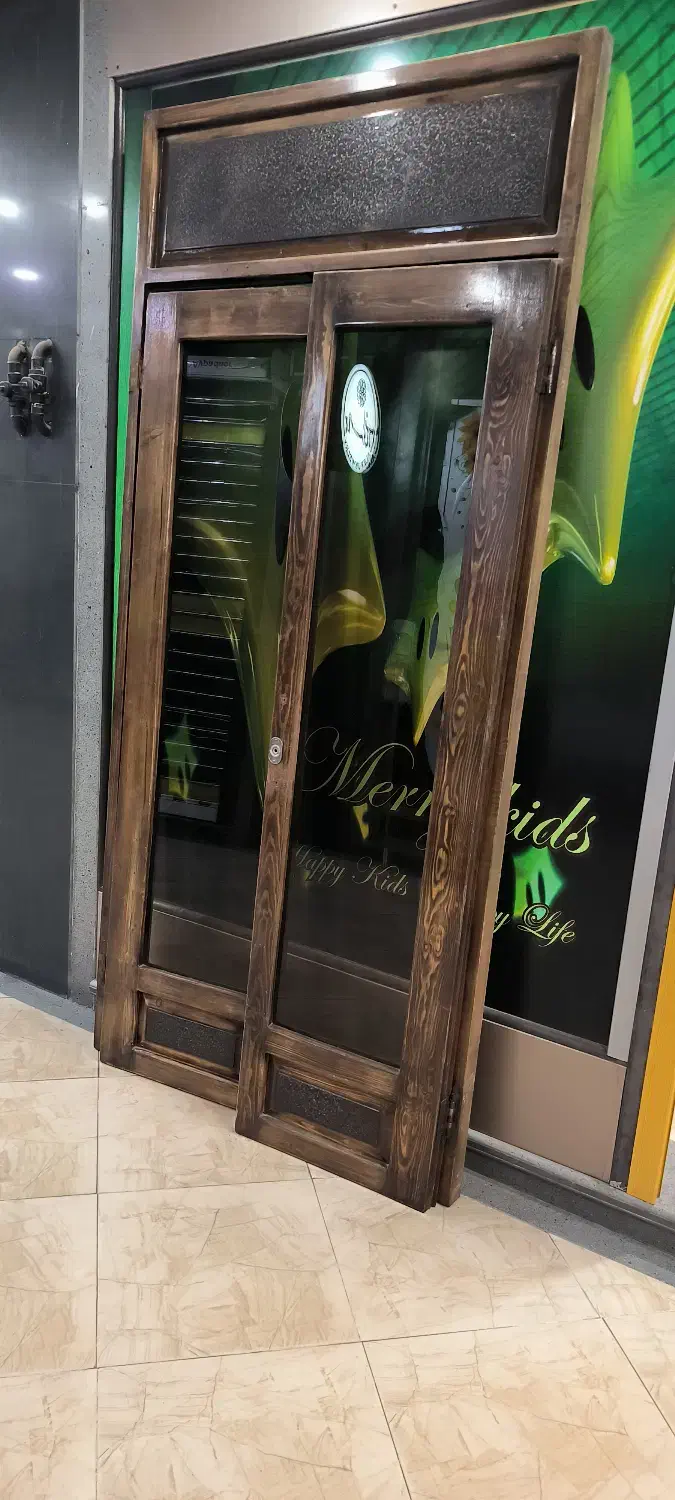 درب چوبی 2 لنگه|مصالح و تجهیزات ساختمان|گرمسار, |دیوار