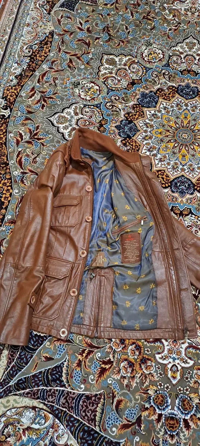 کاپشن چرم برند نوین چرم|لباس|فشاپویه, |دیوار