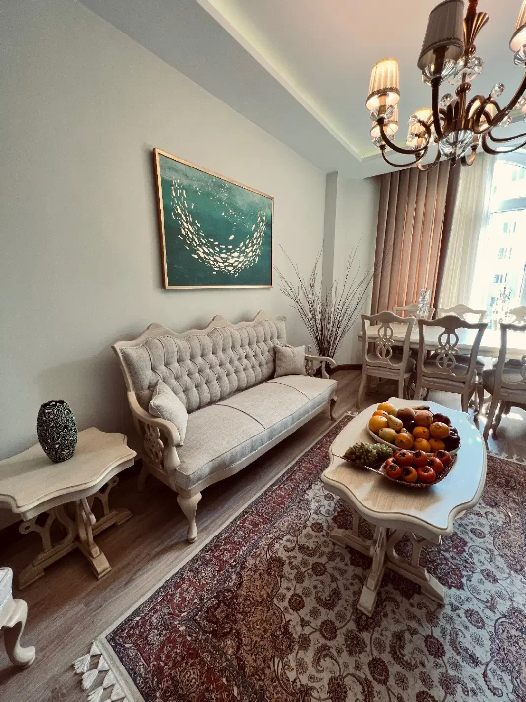 فروش بدلیل مهاجرت|مبلمان خانگی و میز عسلی|تهران, صادقیه|دیوار