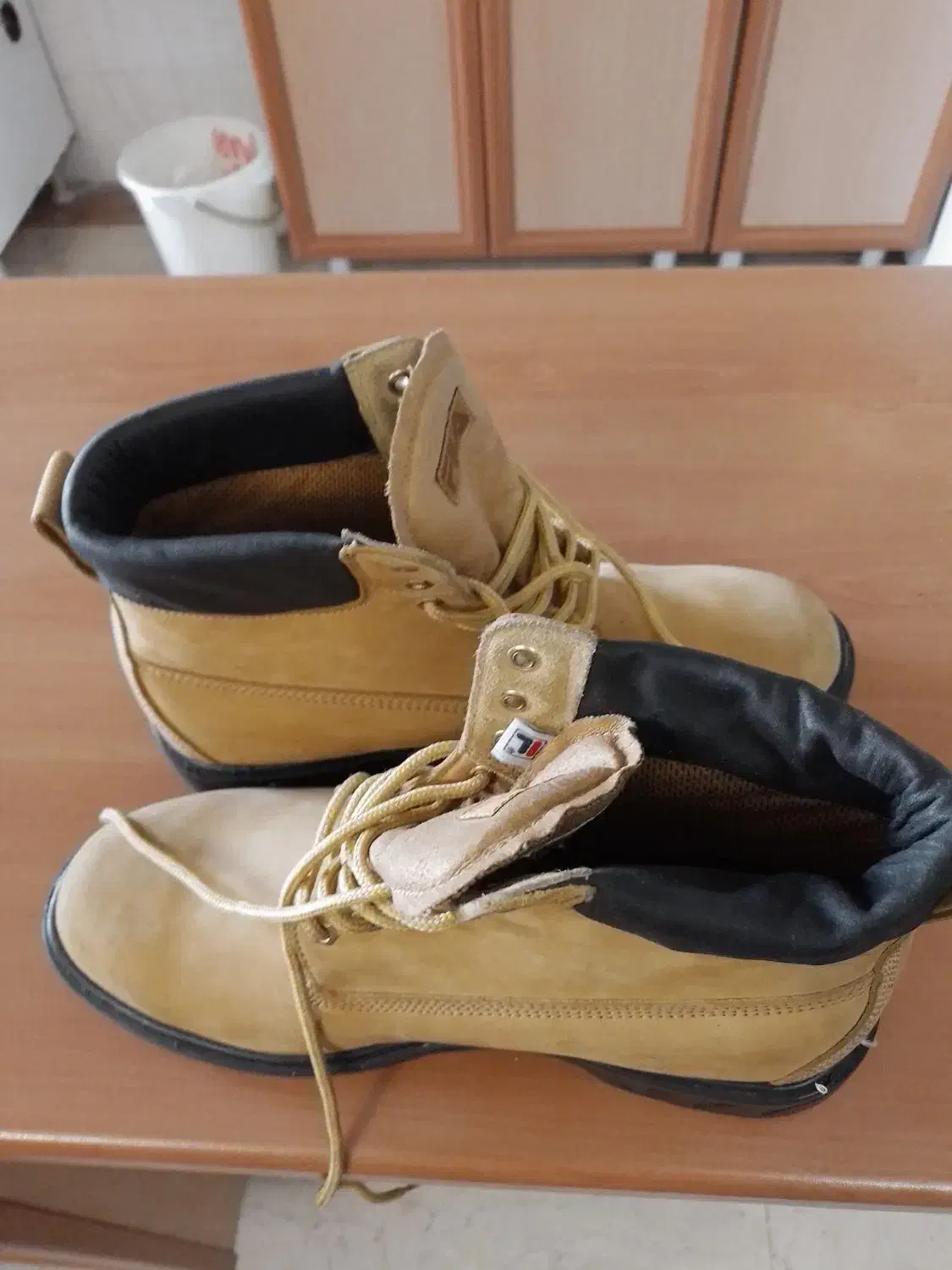 بوت مردانه چرم.چکمه مردانه چرمه|کیف، کفش، کمربند|یزد, |دیوار