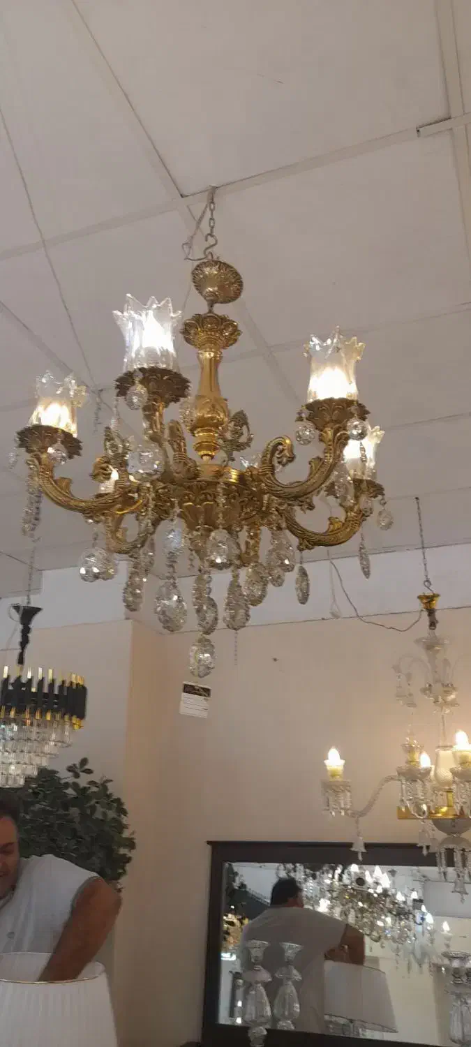 لوستر کاملا نو|لوستر و چراغ آویز|نظرآباد, نظرآباد|دیوار
