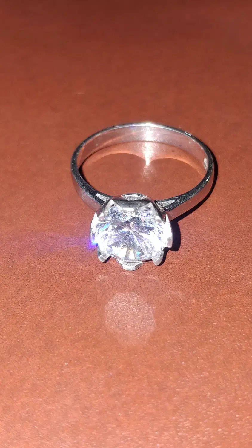 انگشتر نقره تکتاش|جواهرات|بیرجند, |دیوار