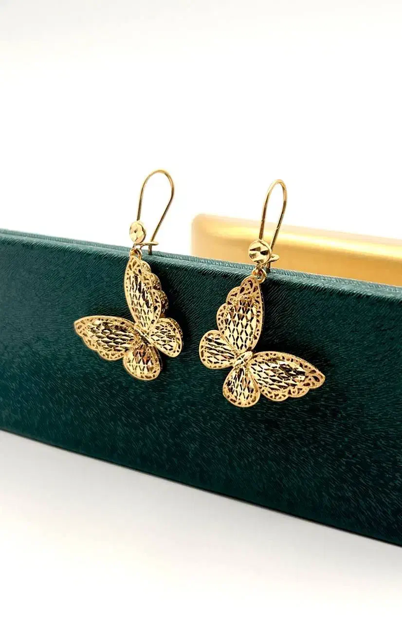 گوشواره طلا پروانه بدون اجرت|جواهرات|ورامین, ورامین|دیوار