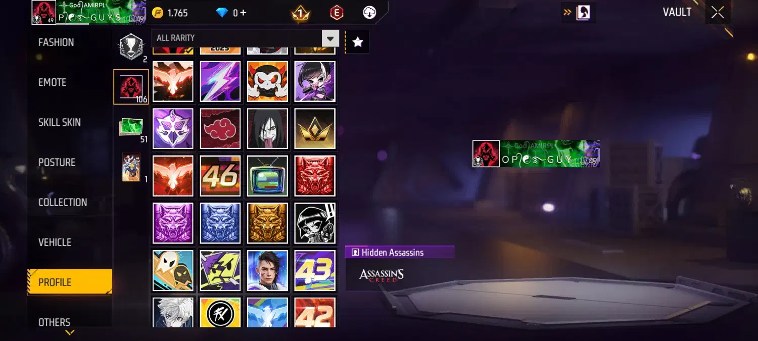 اکانت فری فایر کم مونده لول ۵۰|کنسول، بازی ویدئویی و آنلاین|گرمی, |دیوار