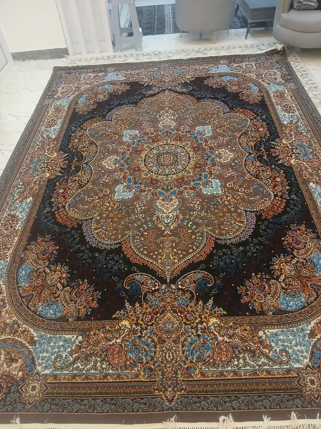 فرش ۱۲ متری ۷۰۰ شانه|فرش|رضویه, |دیوار