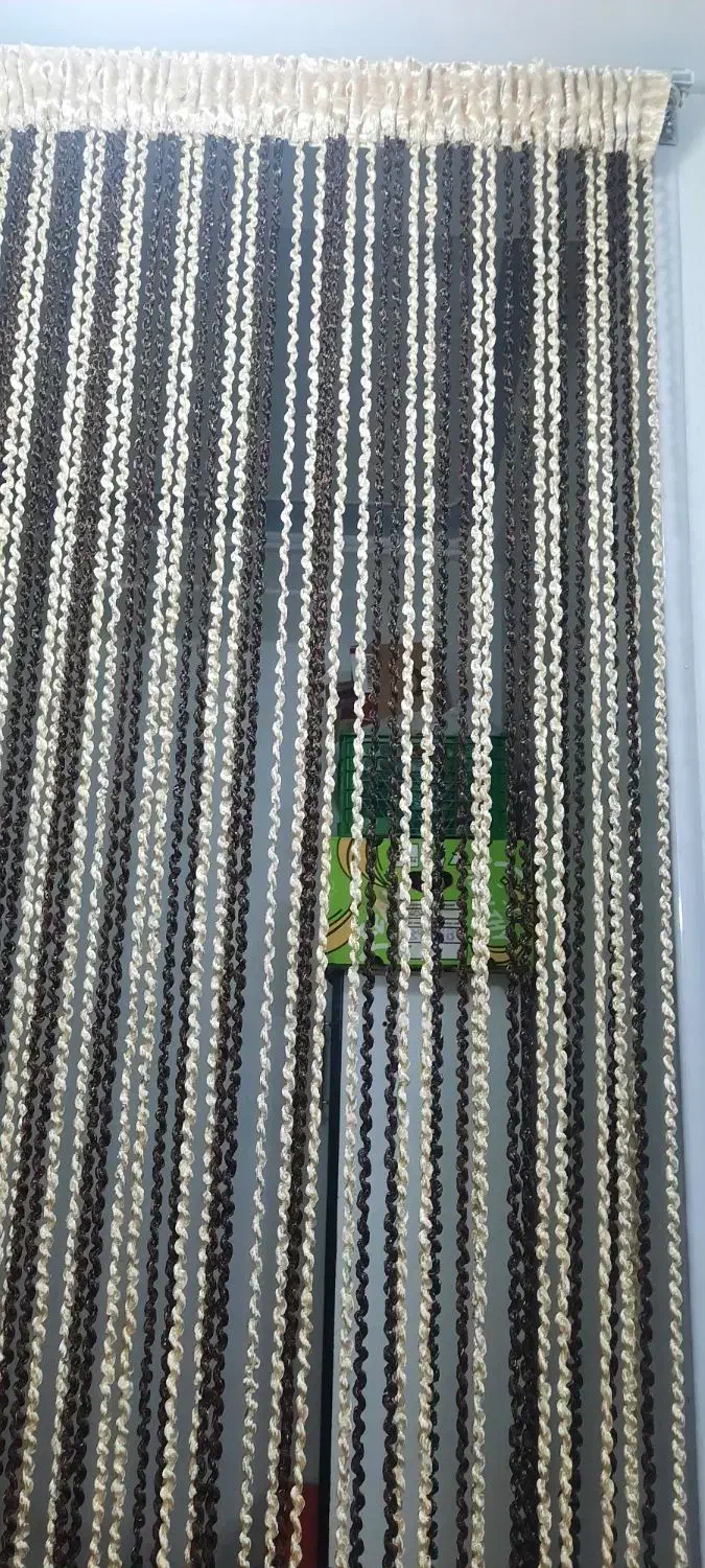 پرده ریسه ای کارکرده شسته شده تمیز و سالم|پرده، رانر، رومیزی|تهران, کیانشهر|دیوار