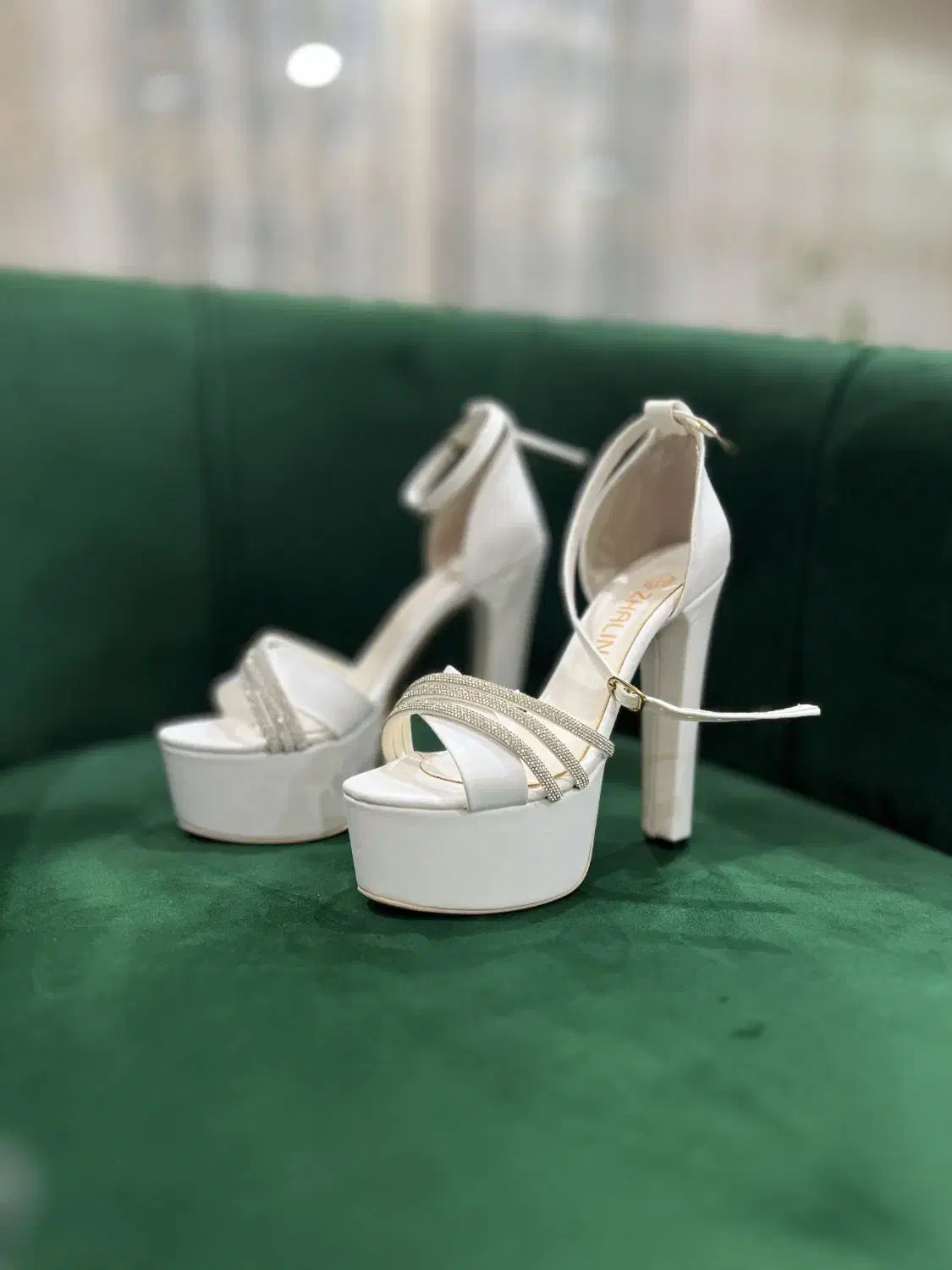 کفش مجلسی زنانه،سفید،کاملا نو|کیف، کفش، کمربند|اردبیل, |دیوار