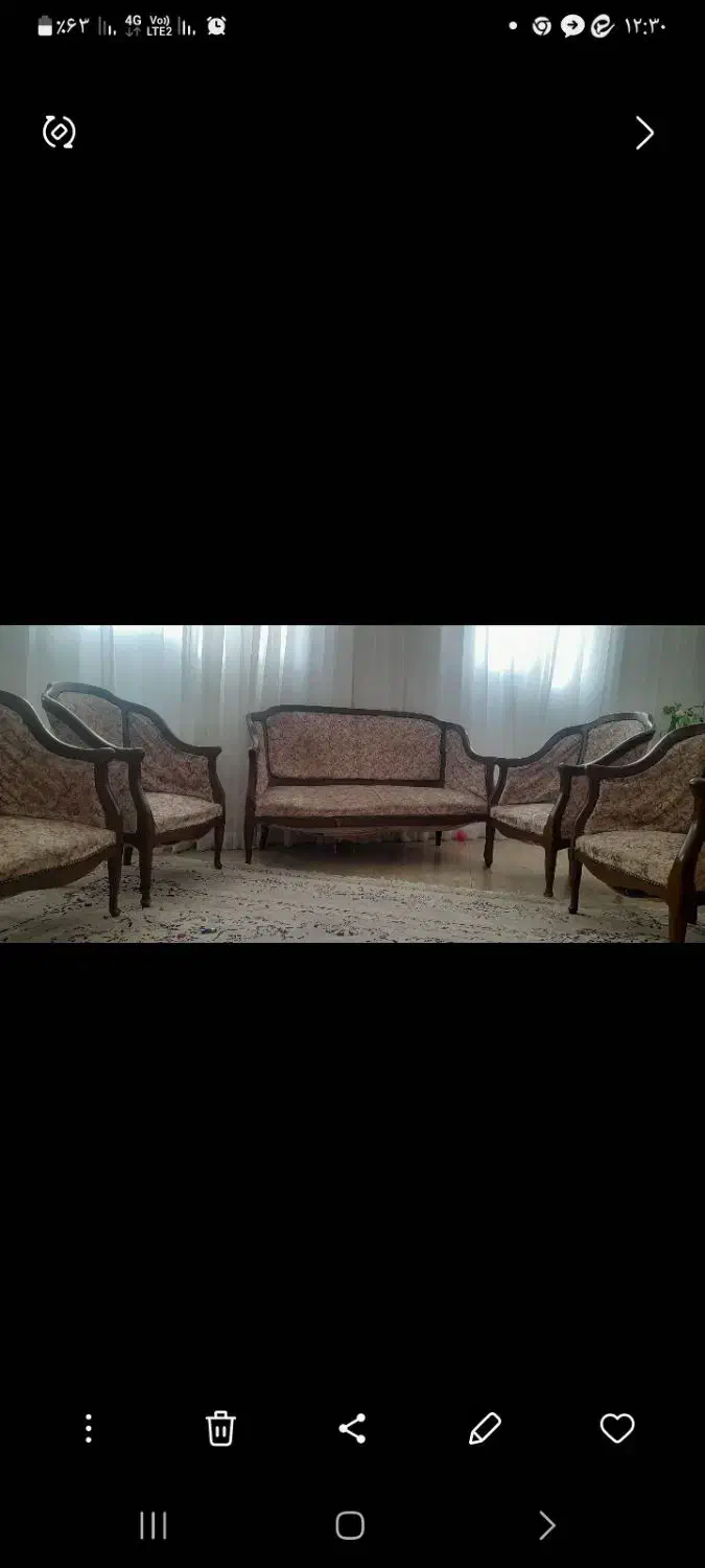 مبل  چوبی بسیار شیک  وسالم|مبلمان خانگی و میز عسلی|قائم‌شهر, |دیوار